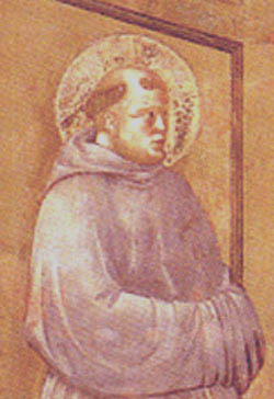 St. Anthony, from Giotto's 'The Apparition at Arles'